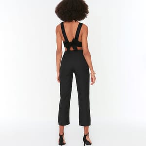 Tailored Women's Pants - Black Trendyol - Women's Formal Pants 4