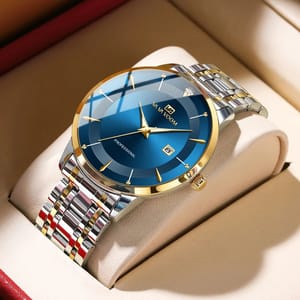 New Va Va Voom Men's Stainless Steel Business Watch VA VA VOOM - Men's Dress Watches