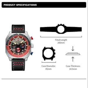 Sports Multifunction Quartz Watch – Stylish and Durable Design for Men Naviforce - Men's Dress Watches 5
