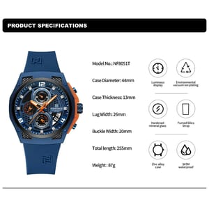Luxury Sports Quartz Watch – Durable and Multifunctional for Men Naviforce - Men's Dress Watches 2