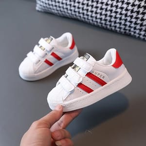 Kids' Breathable Non-Slip Sneakers - Hook & Loop Closure
