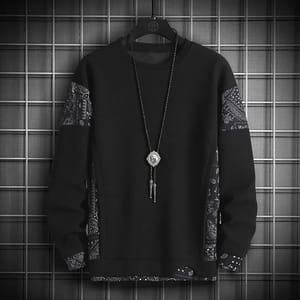 Oversized Patchwork Hoodie – Casual Hip-Hop Style Sweatshirt