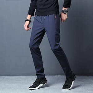 Slim Fit Ice Silk Quick-Dry Casual Pants