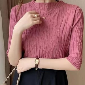 Spring & Summer Fashion Solid Sweater for Women Aossviao - Women's Sweaters 3