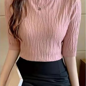 Spring & Summer Fashion Solid Sweater for Women Aossviao - Women's Sweaters 1