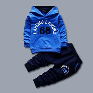 Trendy Hooded Hoodie and Pants Set for Toddlers