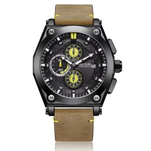 Men's Waterproof Sports Chronograph Quartz Watch with Luminous Features