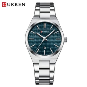 Luxury Women's Quartz Watch with Round Dial and Stainless Steel Strap