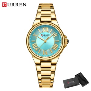 Luxury Stainless Steel Women's Quartz Watch Set with Luminous Bracelet