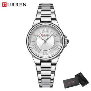 Luxury Stainless Steel Women's Quartz Watch Set with Luminous Bracelet