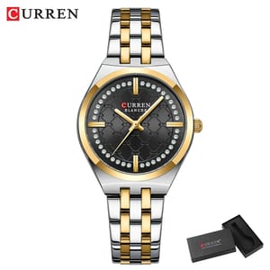 Women's Vintage Round Watch with Lightweight Alloy Strap