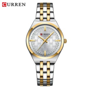 Women's Vintage Round Watch with Lightweight Alloy Strap