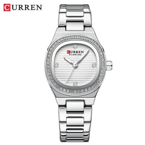 Stainless Steel Quartz Bracelet Watch With Small Dial For Women