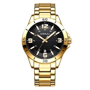 Timeless Men's Quartz Watch with Date and Steel Elegance