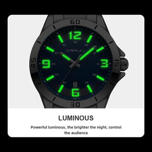 Elegant Men's Quartz Wristwatch with Date and Stainless Steel Design