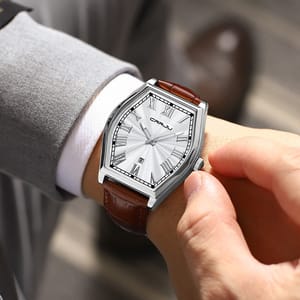 Rectangular Quartz Watch with Luminous Features and Calendar For Men Rectangular Quartz Watch with Luminous Features and Calendar For Men