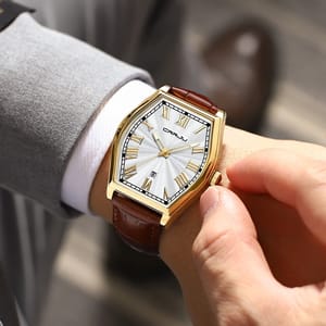 Rectangular Quartz Watch with Luminous Features and Calendar For Men Rectangular Quartz Watch with Luminous Features and Calendar For Men