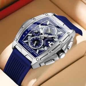 Waterproof Quartz Sport Watch with Chronograph Features For Men