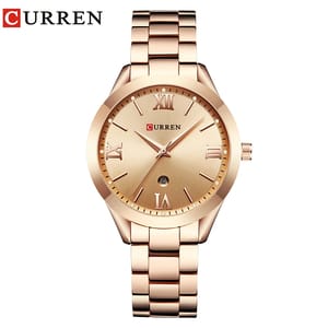 Stainless Steel Waterproof Quartz Watch With Retro Design For Women