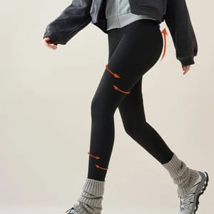 Warm and Casual Fleece-Lined Leggings for Autumn and Winter