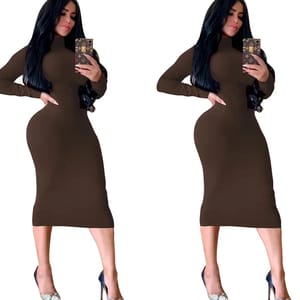 Stylish Knee-Length Party Club Bodycon Dress