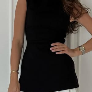 Elegant Patchwork Pleated Mini Dress for Sophisticated Women