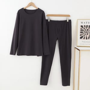 Men's Cozy Velvet Pajama Set – Long Sleeve & Pants