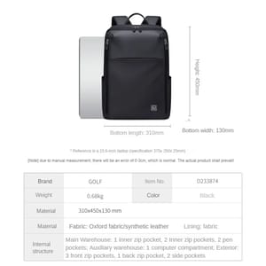 Spacious and Durable Laptop Backpack for Men with Multiple Pockets