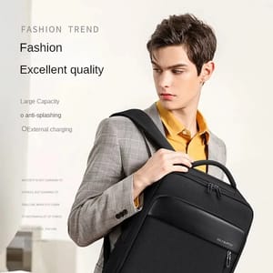 Premium Waterproof Business Backpack with Charging Port and Laptop Compartment