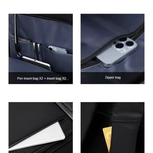 Premium Waterproof Business Backpack with Charging Port and Laptop Compartment