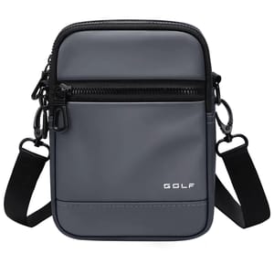 Crossbody Bag with Multiple Pockets and Zipper Closure