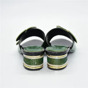 Stylish Party Platform Slingbacks with Rhinestone Round Heels Stylish Party Platform Slingbacks with Rhinestone Round Heels