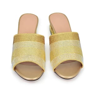 Luxury Rhinestone Mid Heels Perfect for Parties and Events