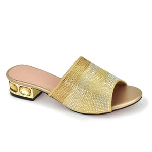 Luxury Rhinestone Mid Heels Perfect for Parties and Events