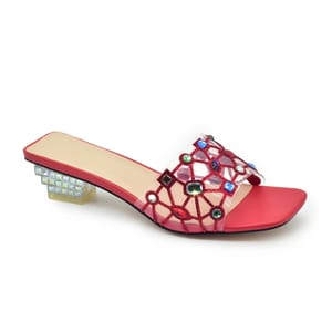 Luxe Slip-On Sandals with Crystal Accents for Brides