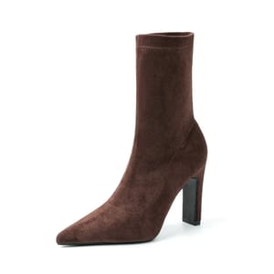 Chic Women’s Winter Ankle Boots with Solid Pattern