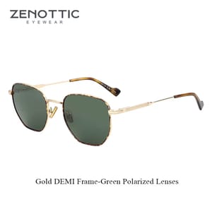 Trendy Geometry Sunglasses with Polarized Lenses for Eye Protection