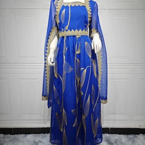 Elegant Embroidered Kaftan Abaya for Women – Party & Eid Dress