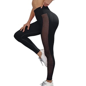 High-Waisted Yoga Leggings for Women, Seamless Push-Up Fit