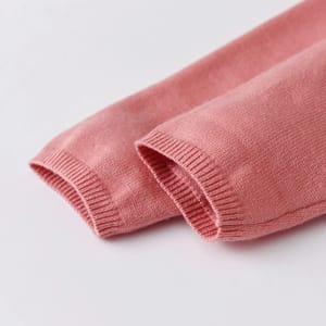 Adorable Girls' Knitted Cardigan Sweater with Sequined Details