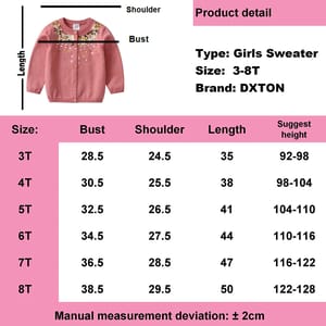 Adorable Girls' Knitted Cardigan Sweater with Sequined Details