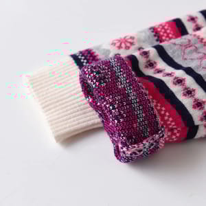 Adorable Toddler Girls' Knitted Cardigan Sweater with Floral Design