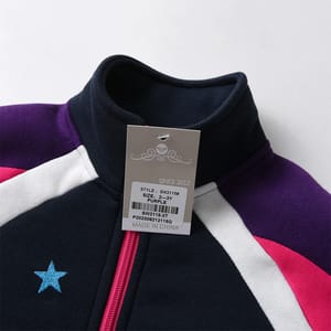 Mermaid-Print Kids' Winter Jacket with Zipper Closure