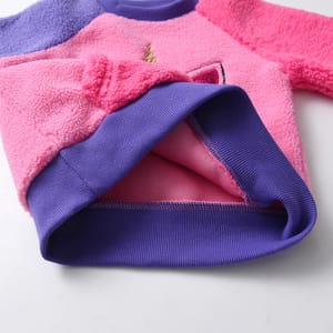 Winter Fleece O-neck Sweatshirt for Girls with Cartoon Design Dxton - Kids's Hoodies & Sweatshirts 4