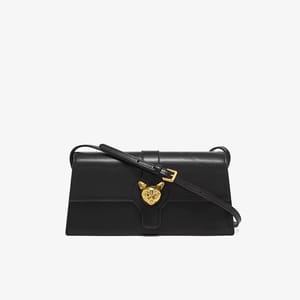 Elegant Retro Flap Shoulder Bag with Lock Detail