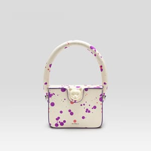 Fashionable Boxy Genuine Leather Flap Handbag Bag with Lock