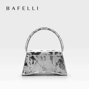 Genuine Leather Floral Handbag Flap Evening Purse
