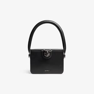 Luxury Genuine Leather Boxy Flap Handbag with Lock