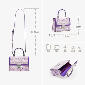 Winter-Style Patchwork Leather Doctor Bag for Casual Wear Winter-Style Patchwork Leather Doctor Bag for Casual Wear