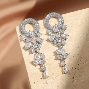Elegant Marquise Cut Cubic Zirconia Dangle Earrings for Women